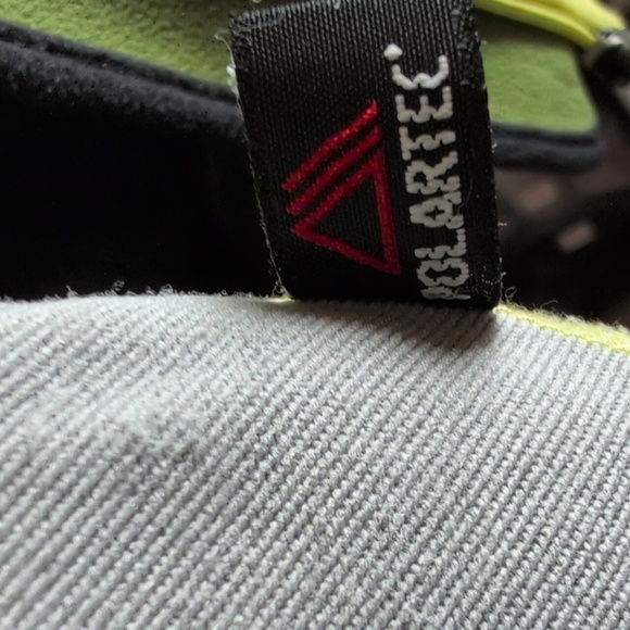 L.L. Bean Polartec Fleece Full Zip Jacket Chartreuse/Gray Size XL EUC - Picture 10 of 11